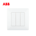 ABB开关插座由雅系列白色三位双控开关 10AX