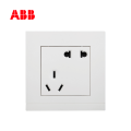 ABB开关插座由悦系列白色二位二、三极插座 10AAG20553-WW;10121809