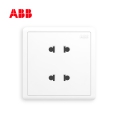 ABB远致系列二位二极扁圆两用插座 10A AO212;10231845