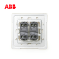 ABB开关插座由雅系列白色二位双控开关 10AXAP10653-WW;10139774