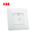 ABB开关插座由雅系列白色一位八芯超5类电脑插座AP33144-WW;10139795