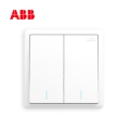 ABB明致系列二位单控带荧光开关 10AX  AQ102;10231806