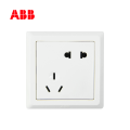 ABB开关插座徳逸系列白色二位二、三极插座 10A