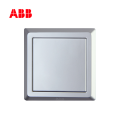 ABB开关插座徳逸系列银色单连空白面板AE504-S;10072516