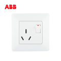 ABB开关插座由雅系列白色一位三极带开关插座 16AAP22853-WW;10139791