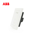 ABB开关插座永致系列白色二位二三极插座 10AAH205;10165890