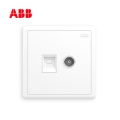 ABB明致系列二位电视/电脑插座 AQ325;10231828