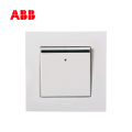 ABB开关插座由艺系列白色一位单控带装饰线带灯开关 10AX     AU16153-WW;10094829