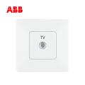 ABB开关插座由雅系列白色一位宽频电视插座
