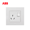ABB开关插座由艺系列白色一位三极带开关插座 10AAU22353-WW;10094875