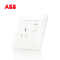 ABB开关插座由雅系列白色一位三极带开关插座 10AAP22353-WW;10139786