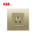 ABB开关插座由艺系列珍珠金一位三极插座 16AAU20644-PGPG;10135071