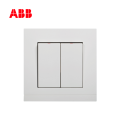 ABB开关插座由悦系列白色二位单控开关 10AXAG10253-WW;10121791