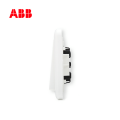 ABB开关插座德静系列白色一位单控开关 10AXAJ101;10115472