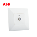 ABB开关插座由雅系列白色一位宽频电视插座