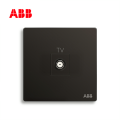 轩致系列一位宽频电视插座, 星空黑, AF303-885;10183635