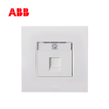 ABB开关插座由艺系列白色一位四芯电话插座AU32144-WW;10094881