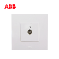 ABB开关插座由艺系列白色一位电视插座  AU30144-WW;10094885