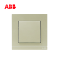 ABB开关插座由悦系列一位单控开关 10AX, 珍珠金AG10153-PGPG;10134982