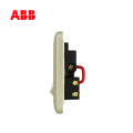ABB开关插座德静系列珍珠金二位二三极带开关带灯插座 10AAJ226-PG;10176209